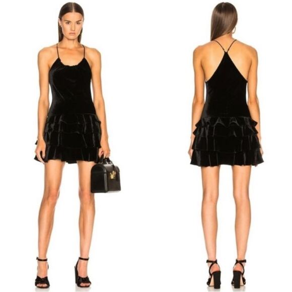 Marissa Webb Everleigh Velvet Mini Dress - Picture 8 of 8